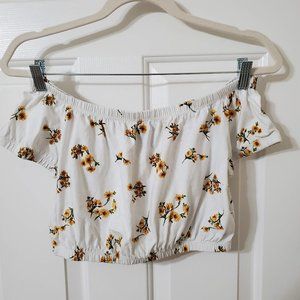 Forever 21 Off-Shoulder Crop Top